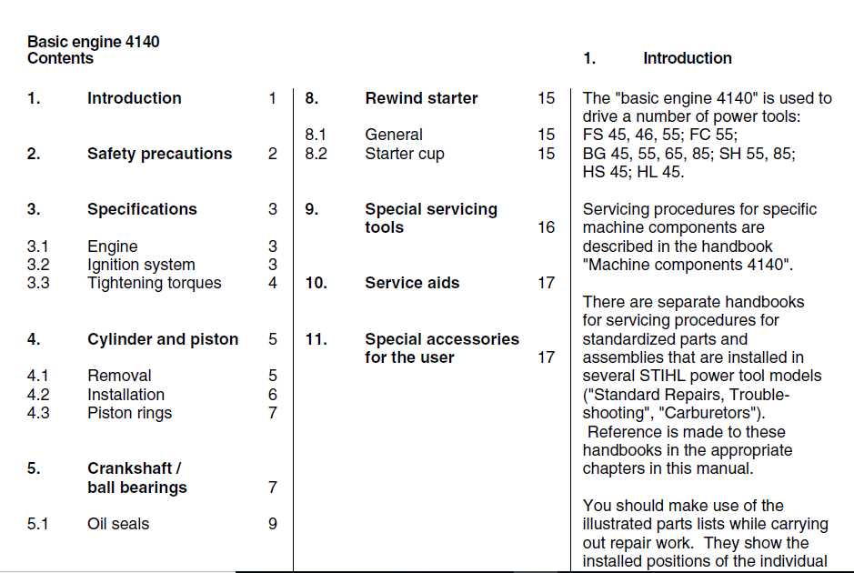 stihl fs 85 repair manual