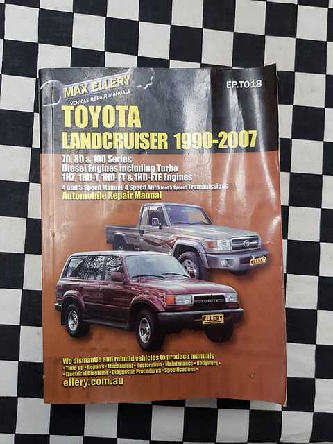 toyota land cruiser 70 series repair manual