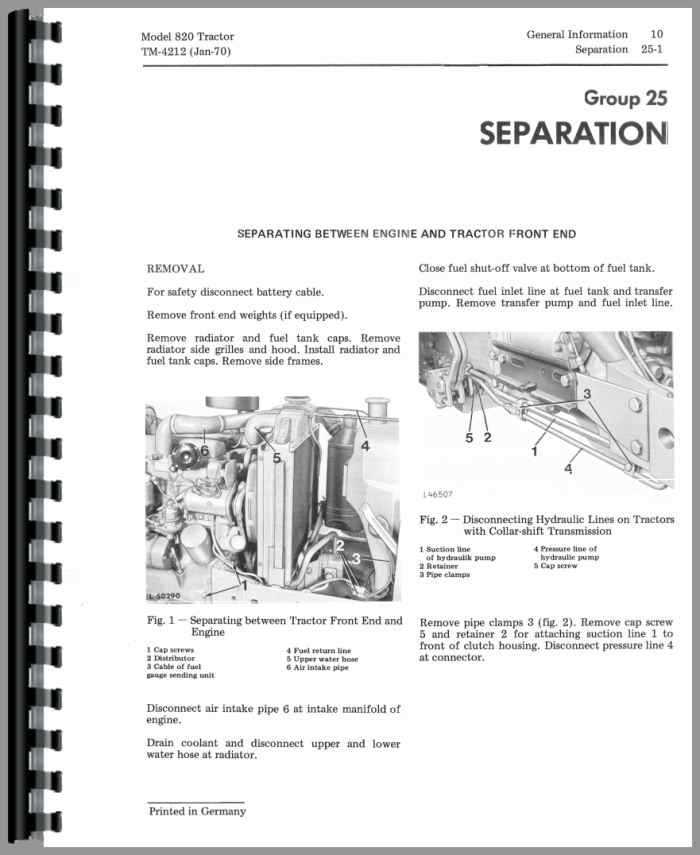 john deere 820 repair manual