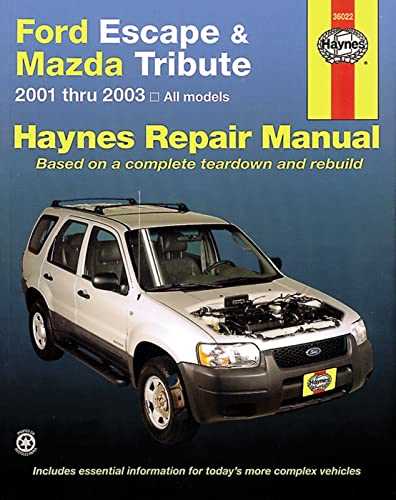 ford escape 2001 repair manual