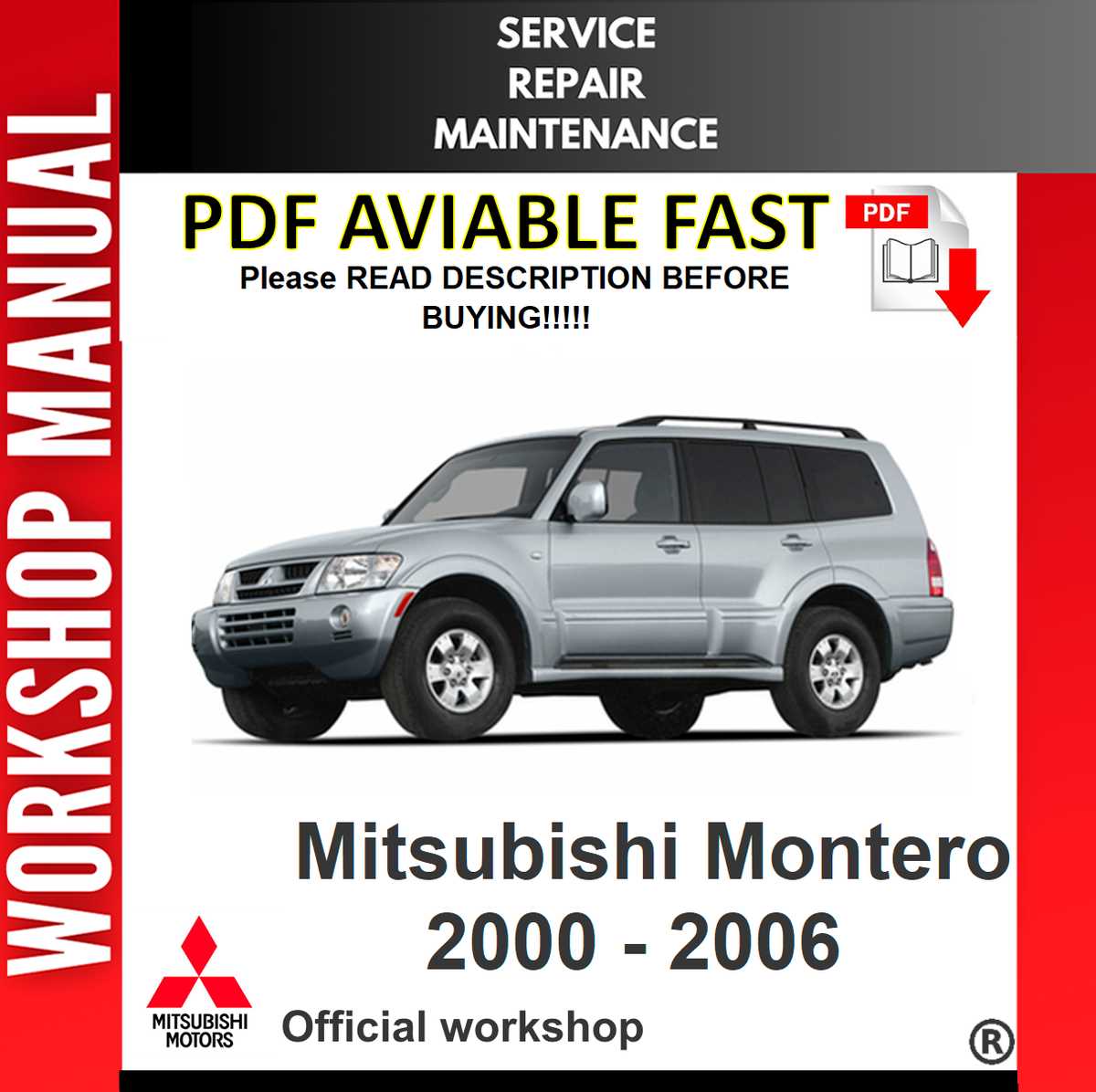 montero sport repair manual