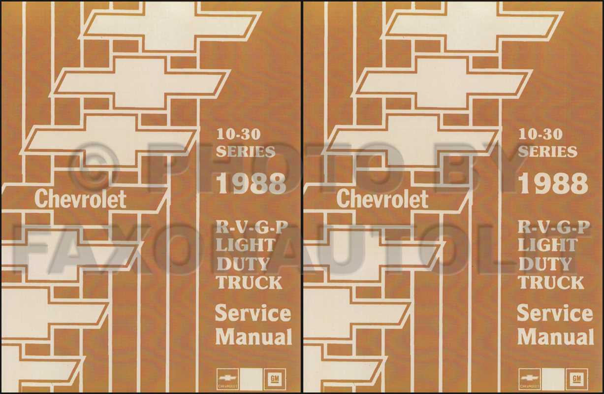 chevy p30 repair manual