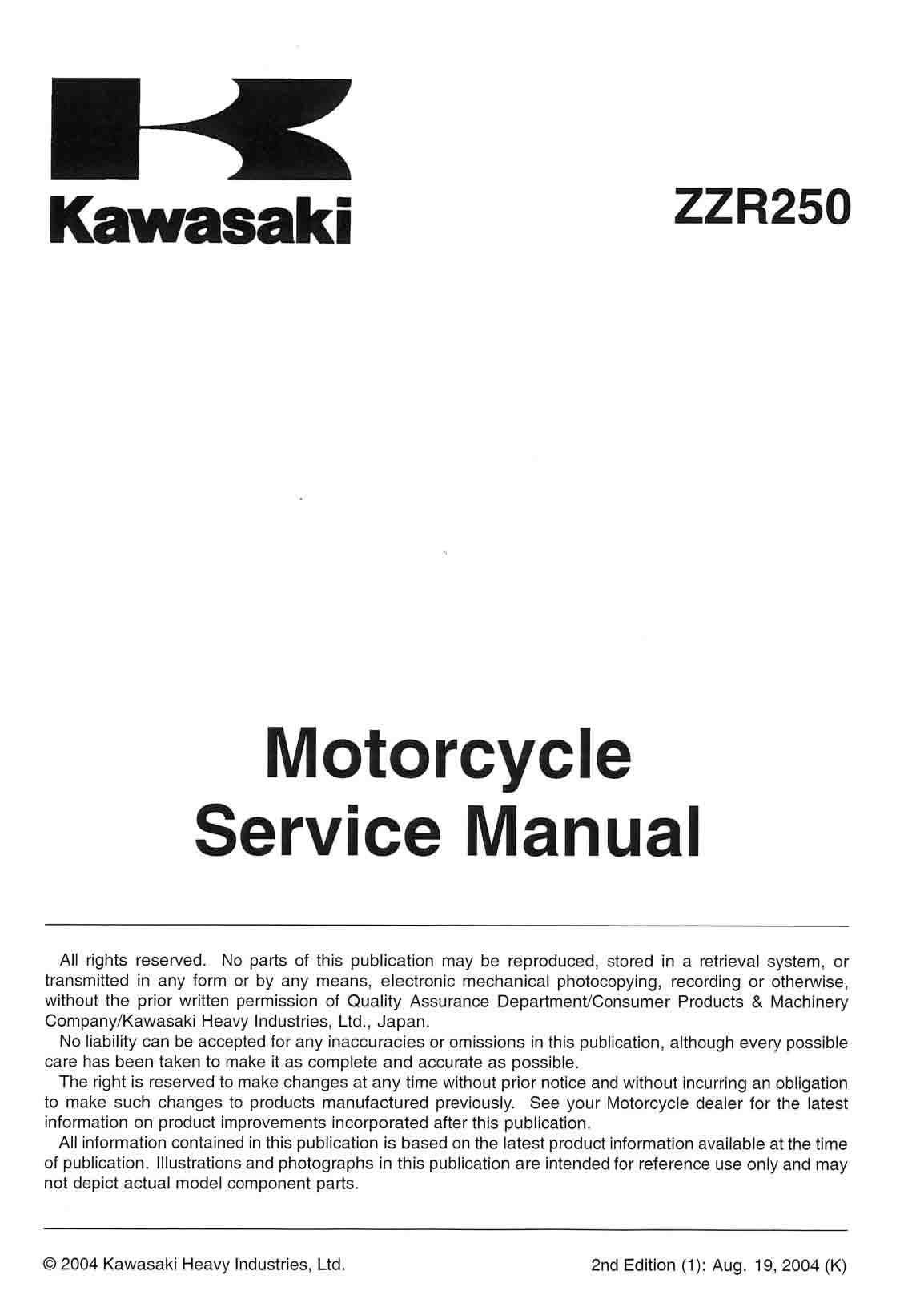 kawasaki motorcycle repair manuals