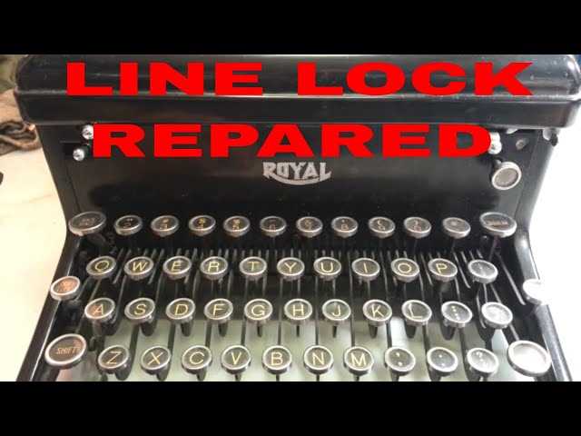 royal kmm typewriter repair manual