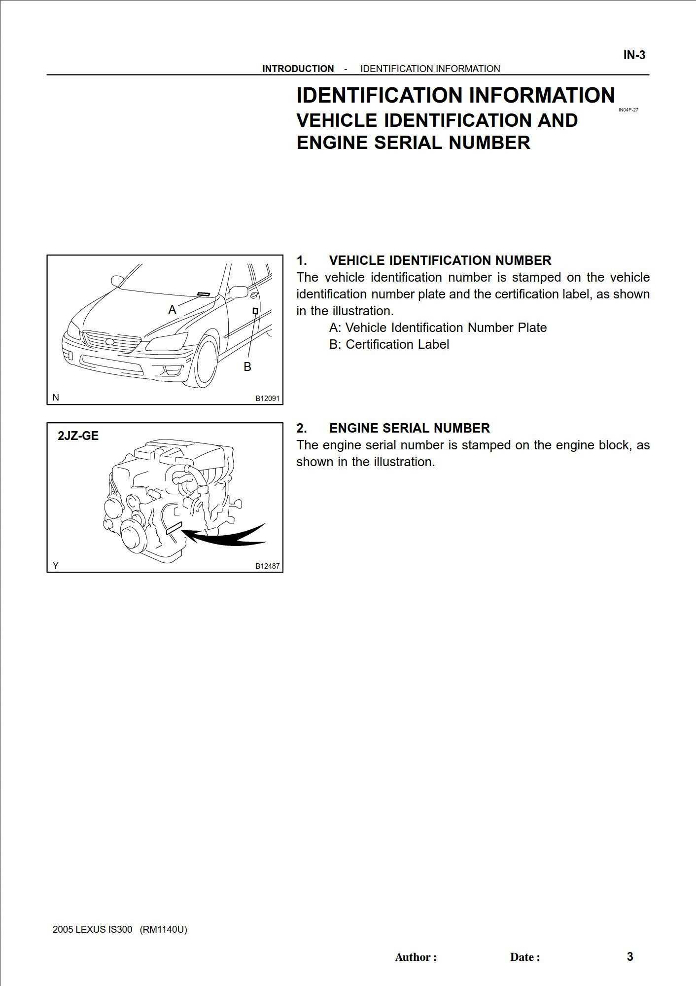 lexus is300 repair manual