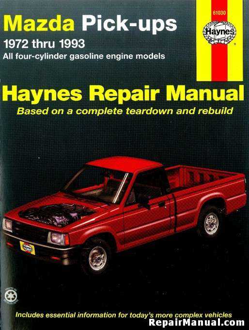 1986 mazda b2000 repair manual