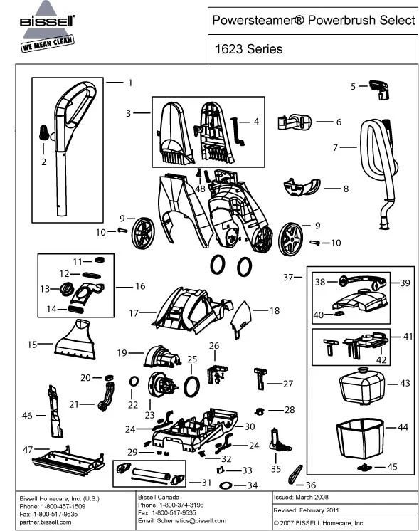 bissell proheat 2x 9300 repair manual