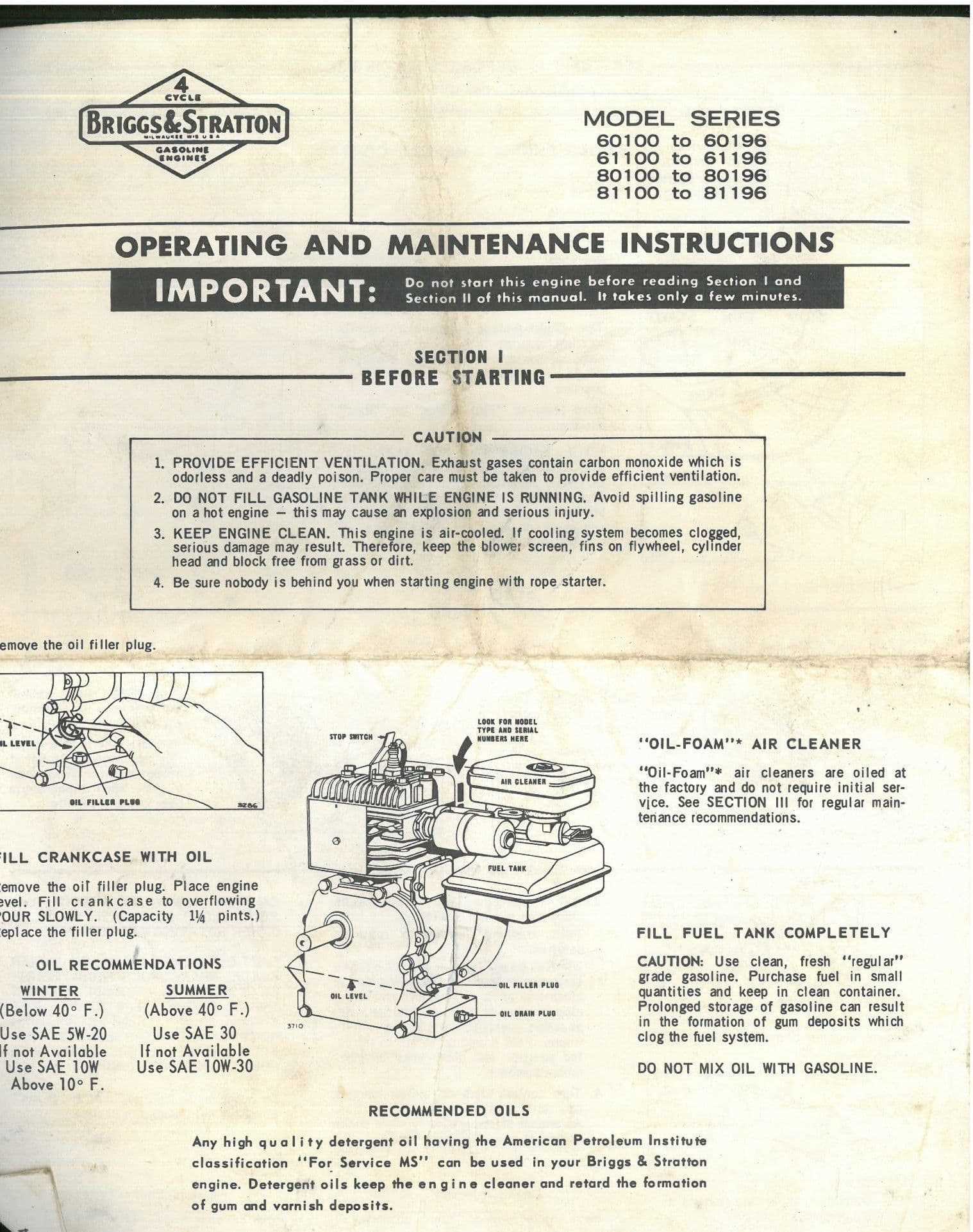 briggs & stratton 8 hp engine repair manual