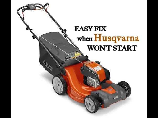 husqvarna self propelled lawn mower repair manual