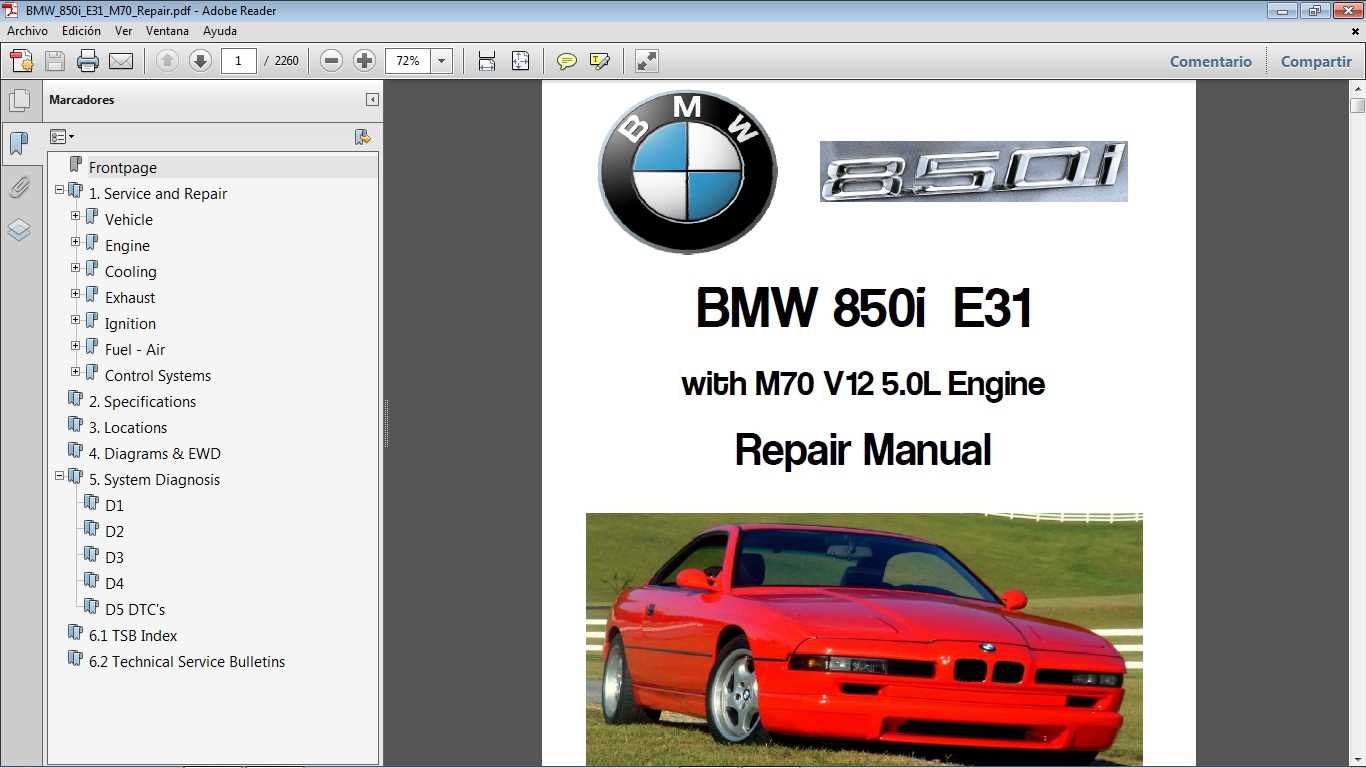 bmw 850 repair manual