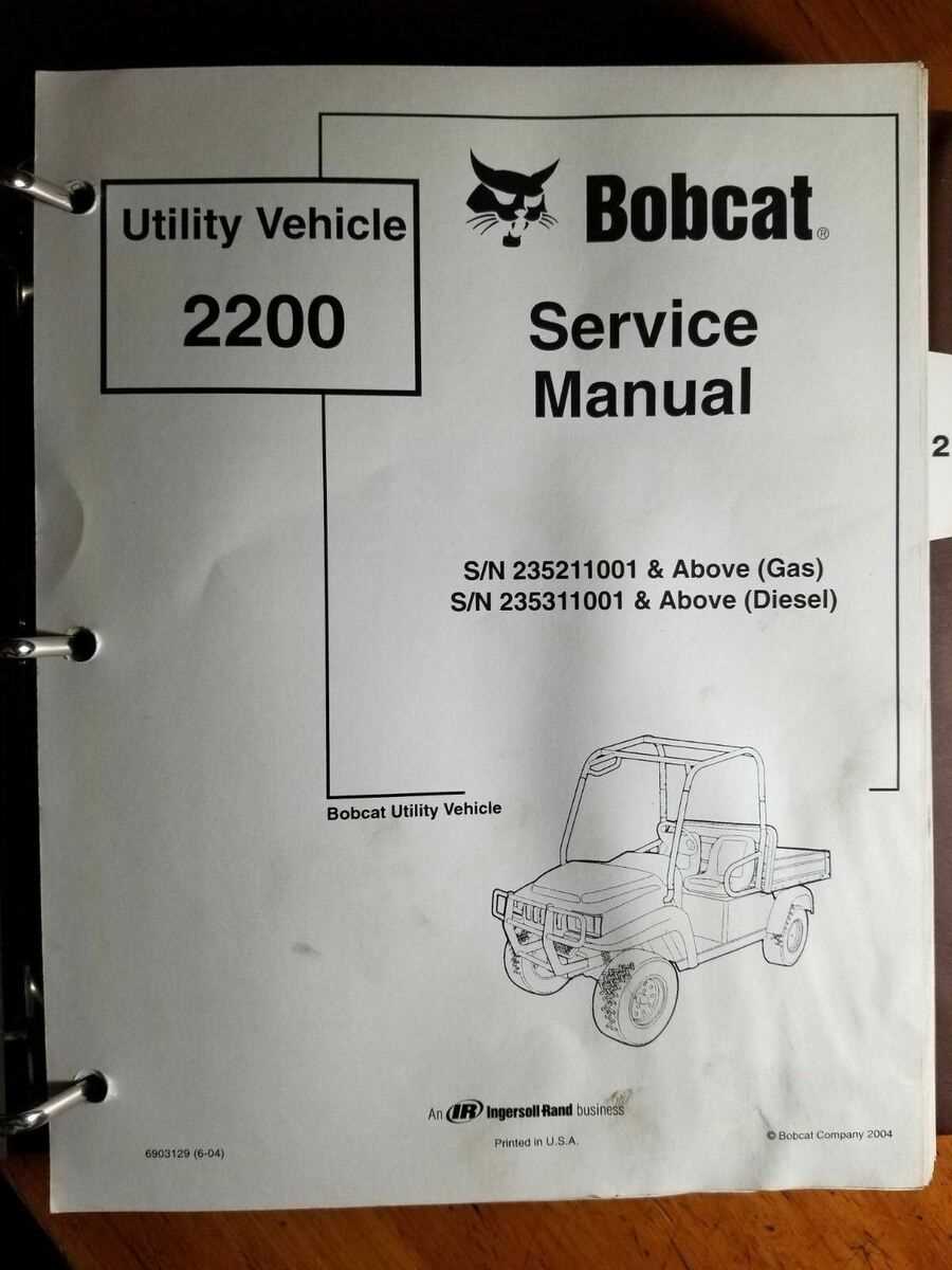 bobcat 2200 repair manual