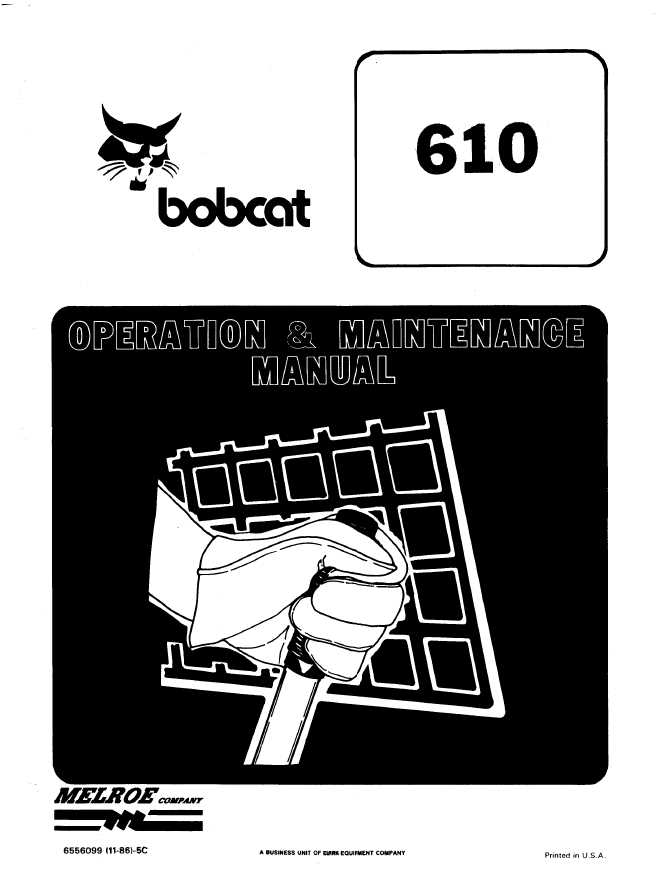 bobcat 610 repair manual