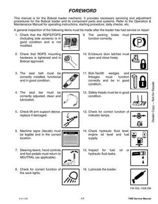 bobcat t590 repair manual