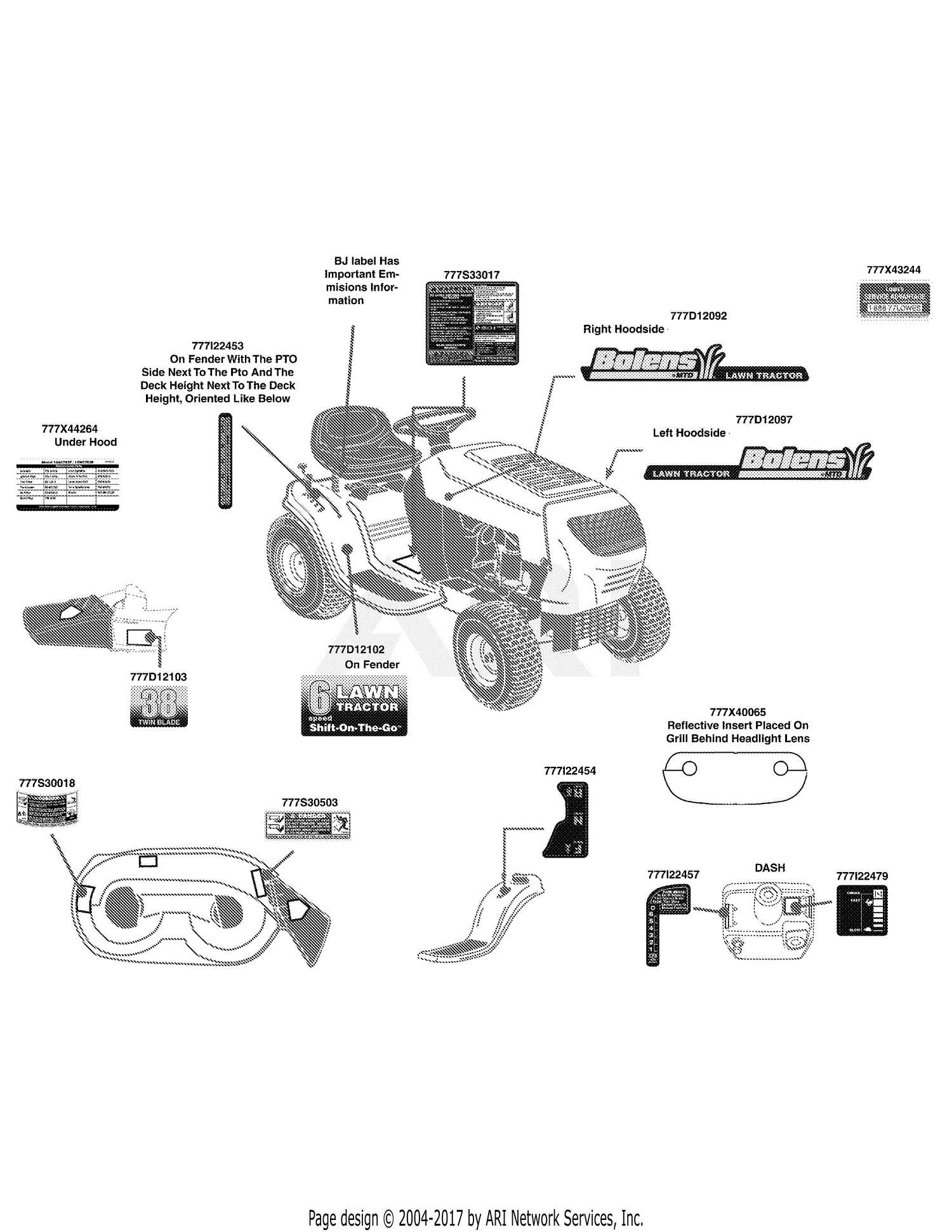 bolens lawn tractor repair manual