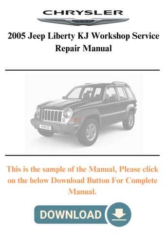 2003 jeep liberty repair manual