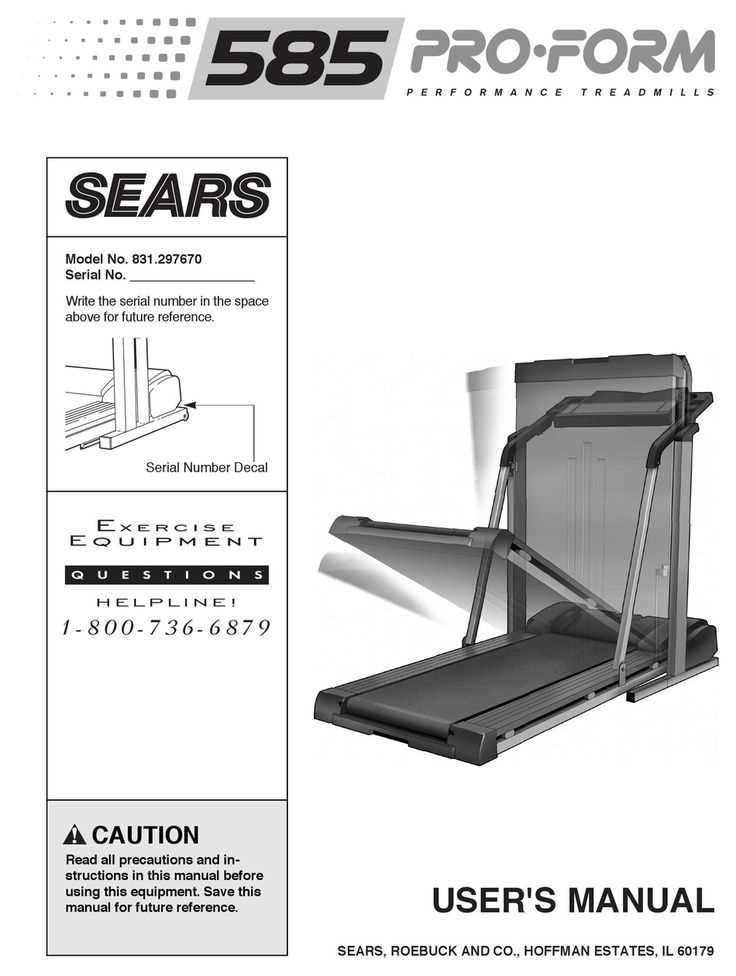 proform treadmill repair manual