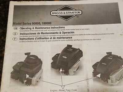 briggs and stratton model 90000 repair manual