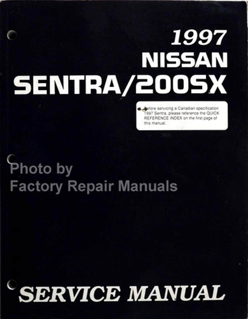 1997 nissan sentra repair manual