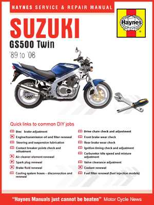 suzuki gs500f repair manual