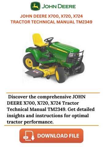 john deere x720 repair manual