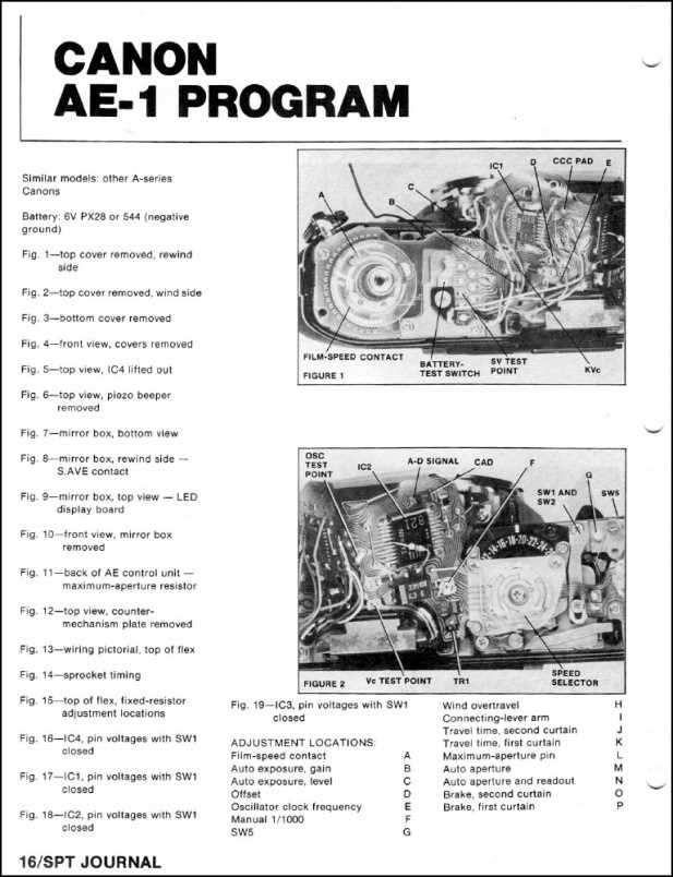 canon ae 1 repair manual