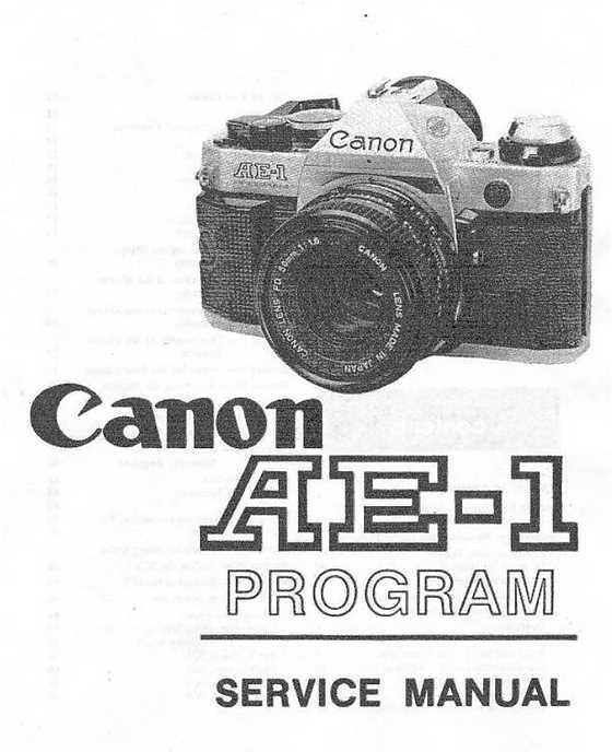 canon ae 1 repair manual