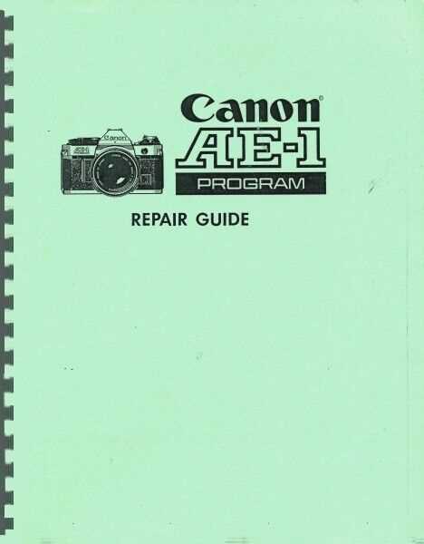 canon ae 1 repair manual