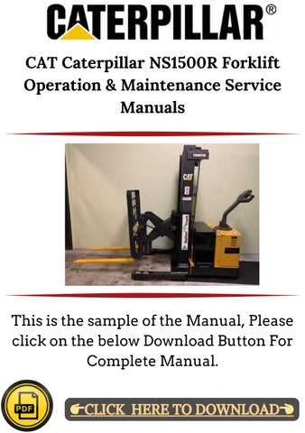 cat pallet jack repair manual