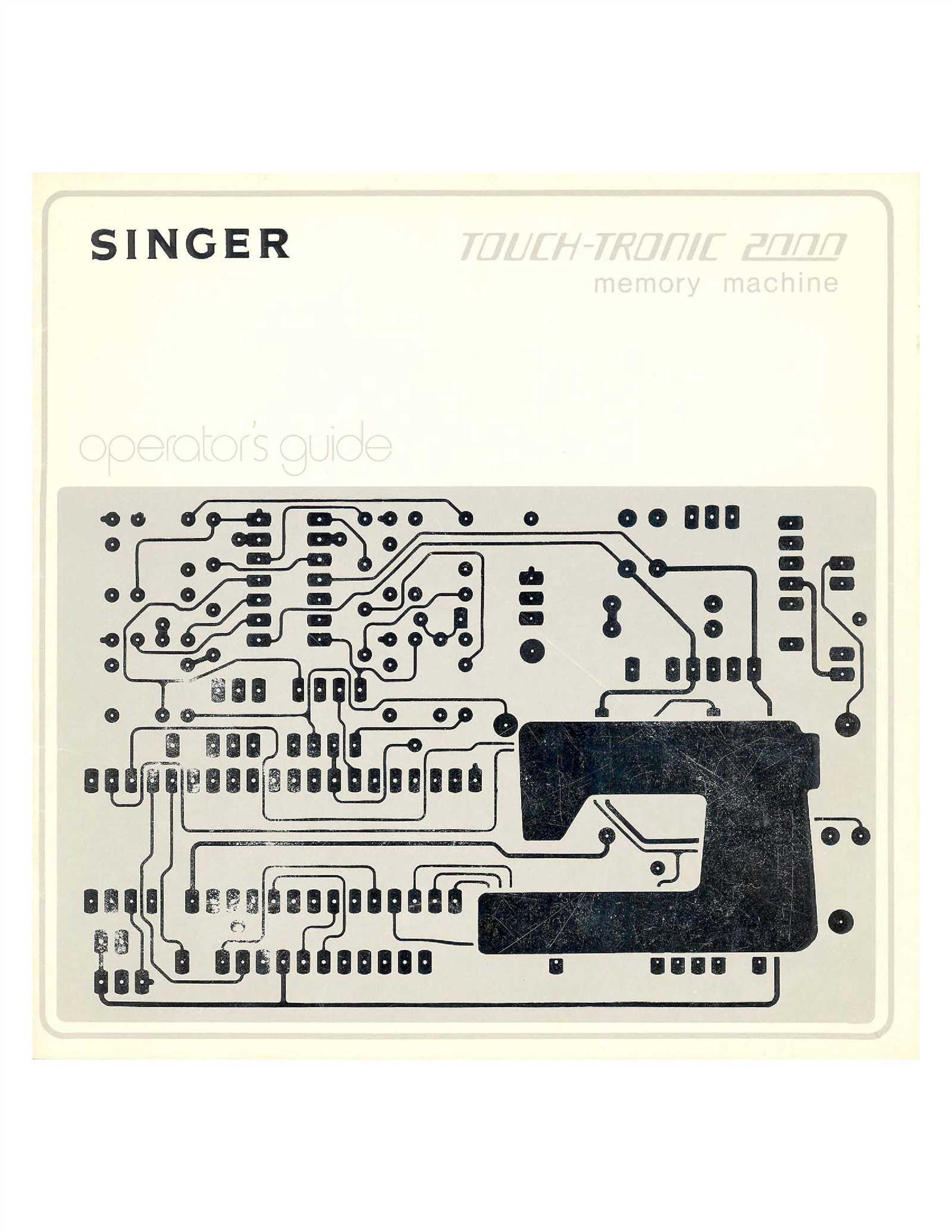 singer touch tronic 2001 repair manual