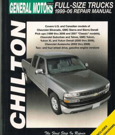 chevrolet tahoe repair manual