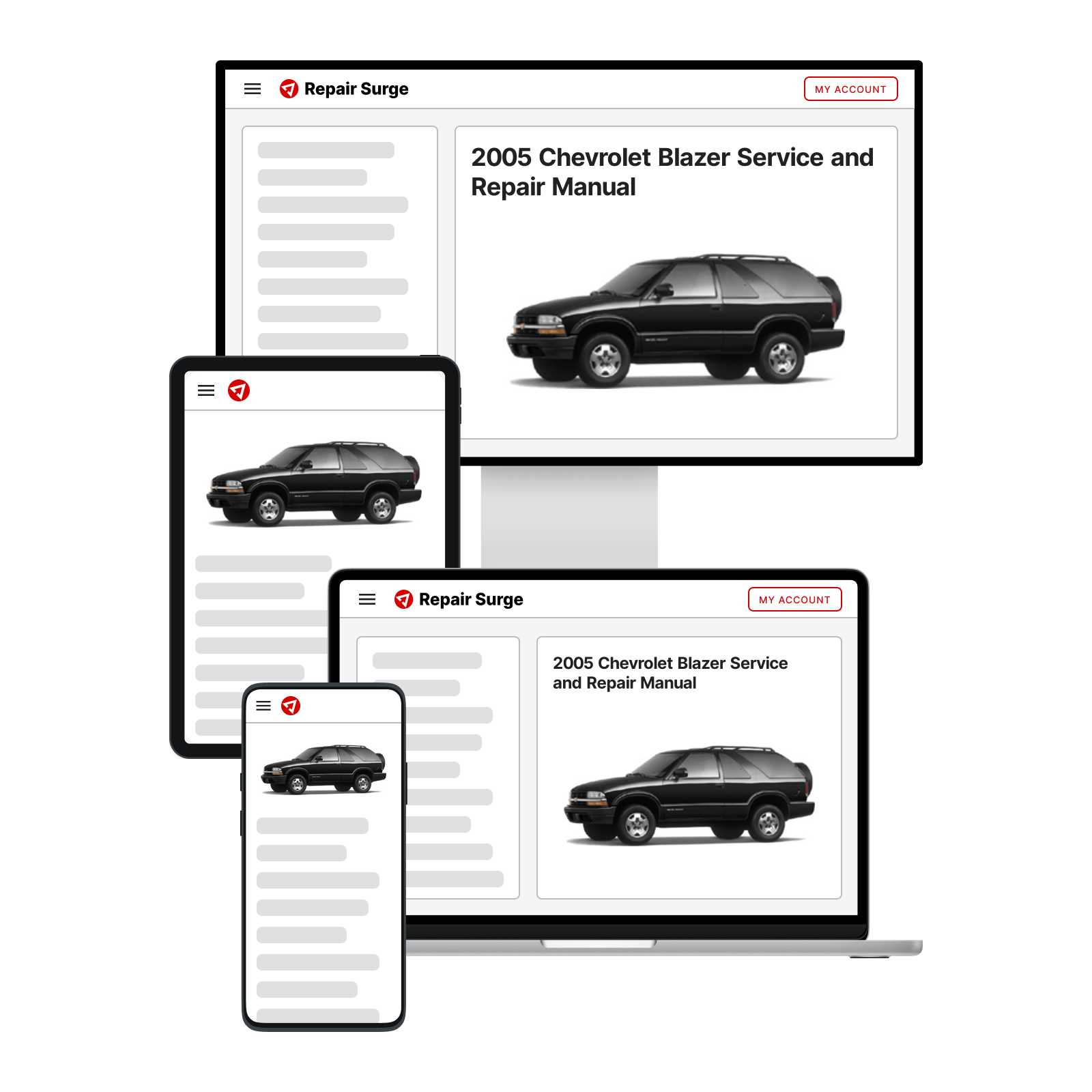 chevy blazer repair manual