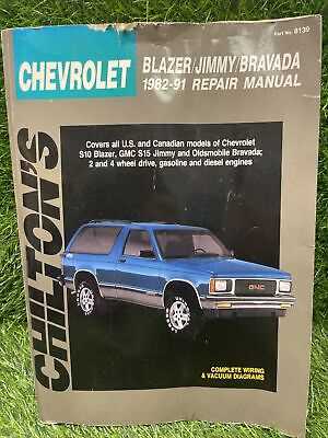 chevy blazer repair manual