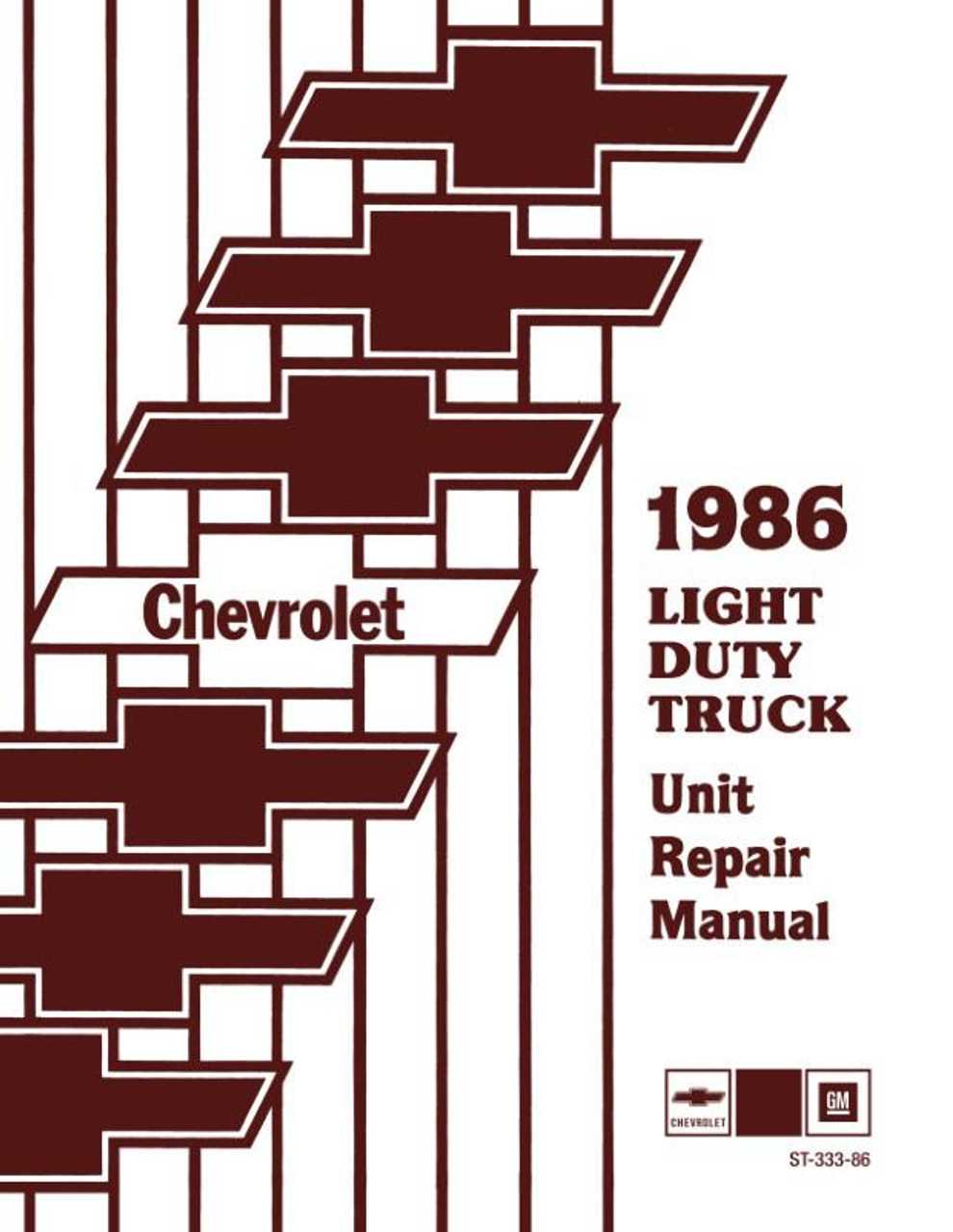 chevy g20 repair manual