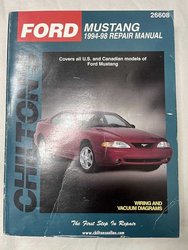 chilton mustang repair manual