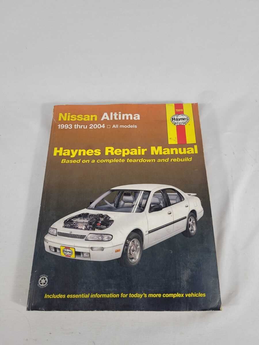 chilton nissan altima repair manual