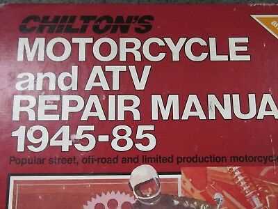 chilton repair manuals for motorcycles