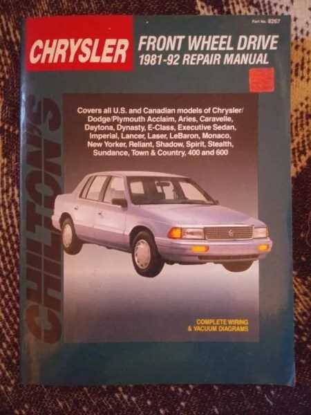 chrysler lebaron repair manual