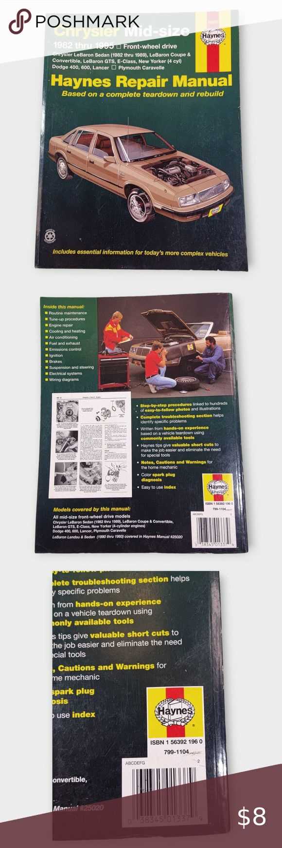 chrysler lebaron repair manual