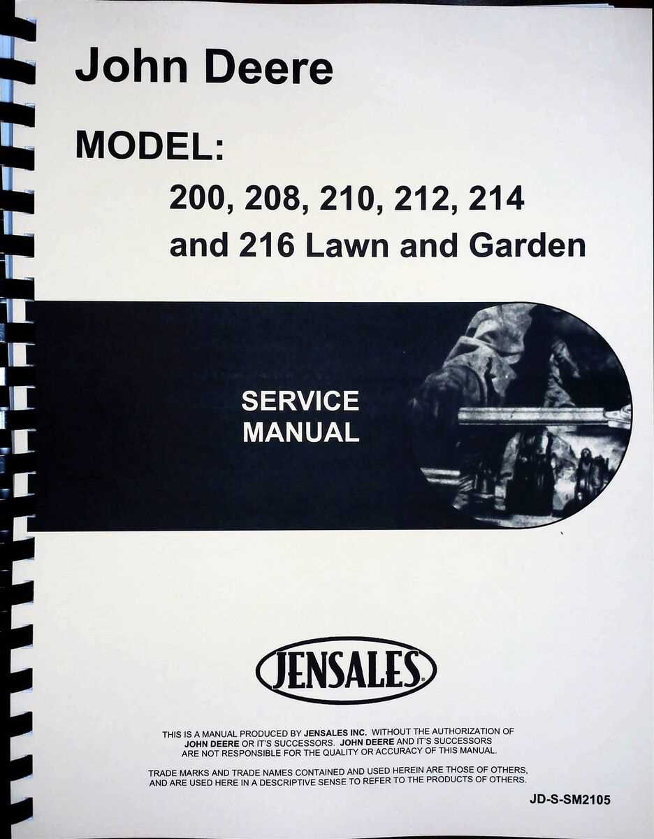 john deere 210 repair manual