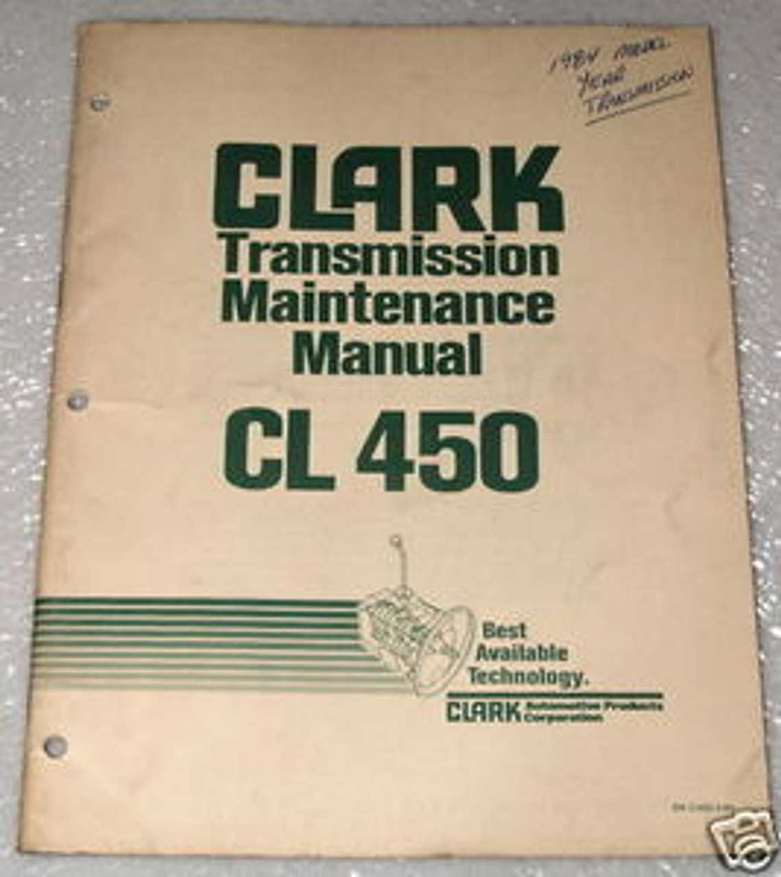 clark transmission repair manual