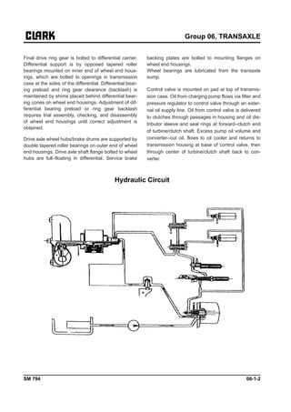 clark transmission repair manual