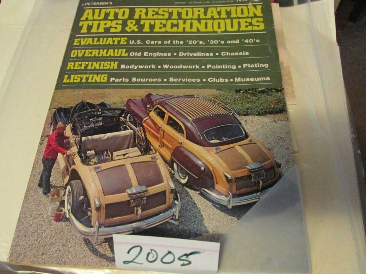 classic automotive repair shop & restoration manuals