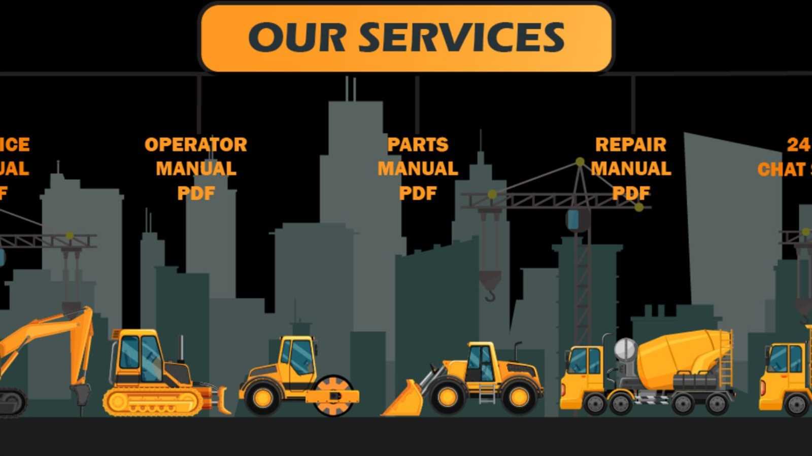 construction equipment repair manuals