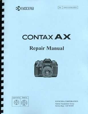 contax g2 repair manual