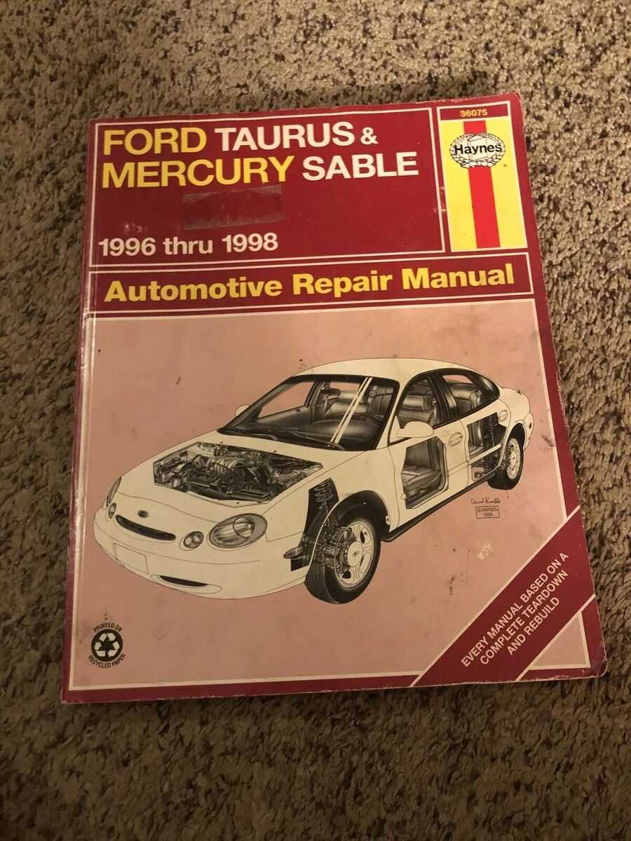 1998 mercury sable repair manual