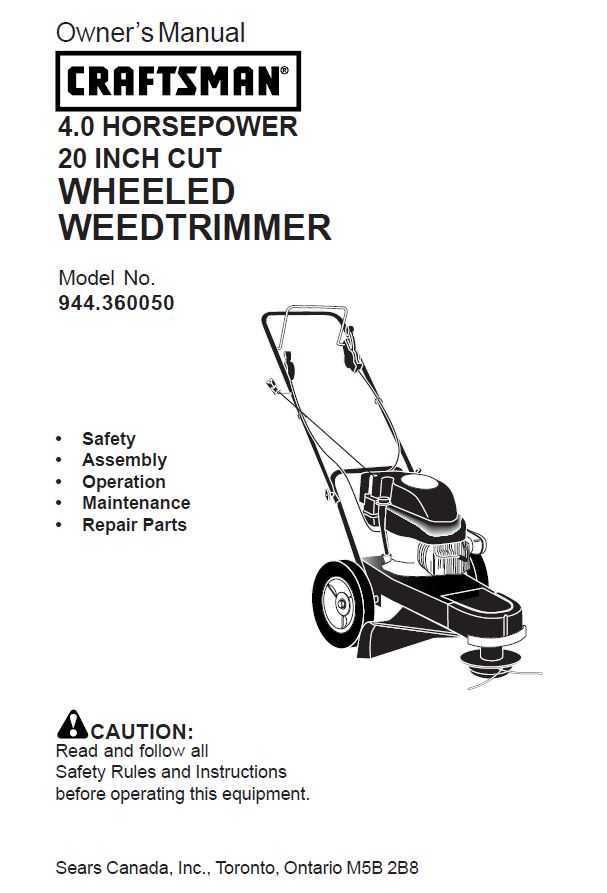 craftsman push mower repair manual