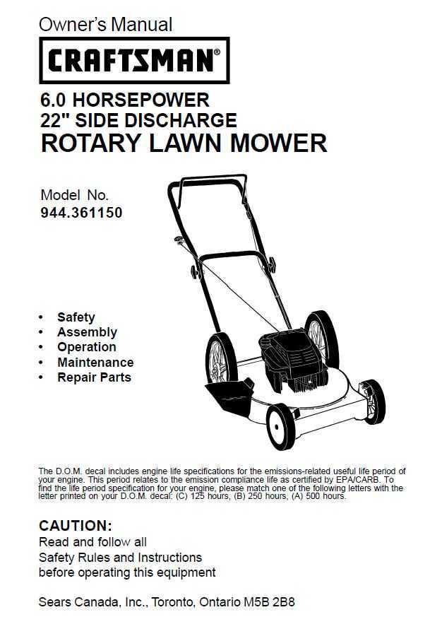 craftsman riding mower repair manual