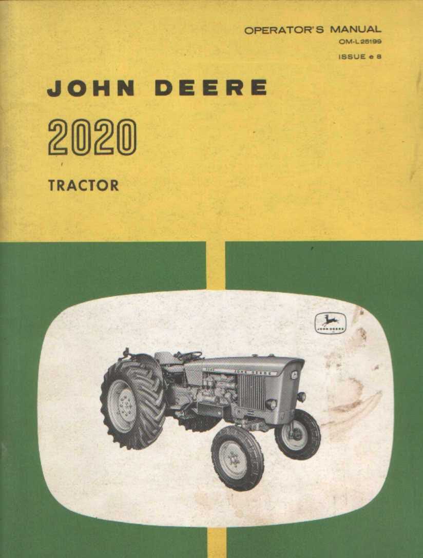 john deere 2020 repair manual