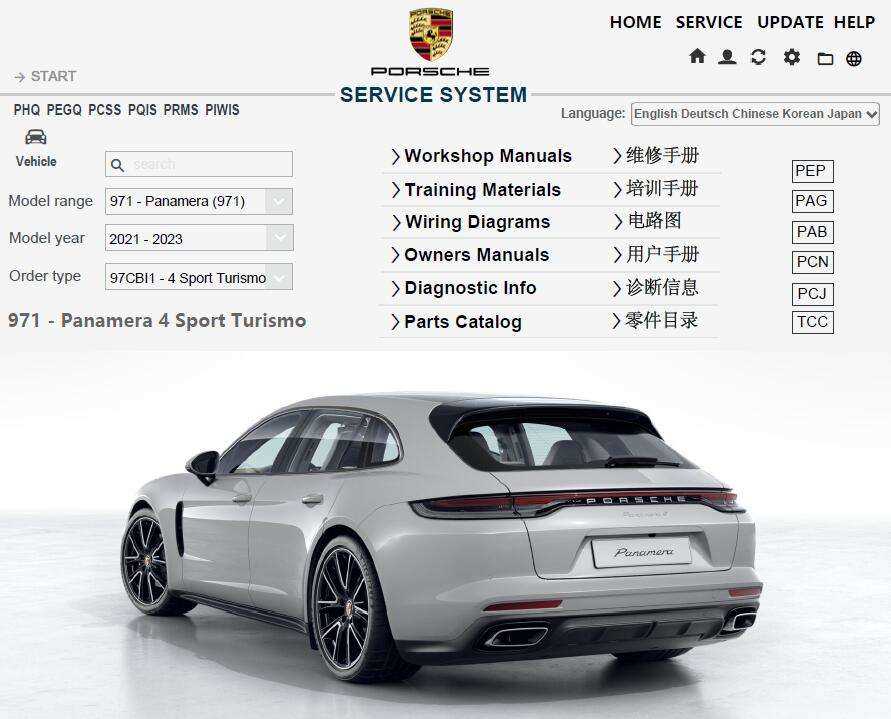 porsche panamera repair manual