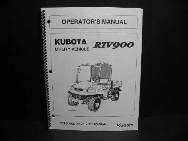 kubota rtv 900 repair manual